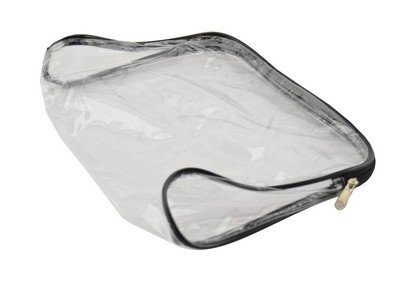 HALF MOON 10" x 7" CLEAR VINYL BAG (large)