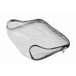 HALF MOON 8" x 6 1/2" CLEAR VINYL BAG (medium)